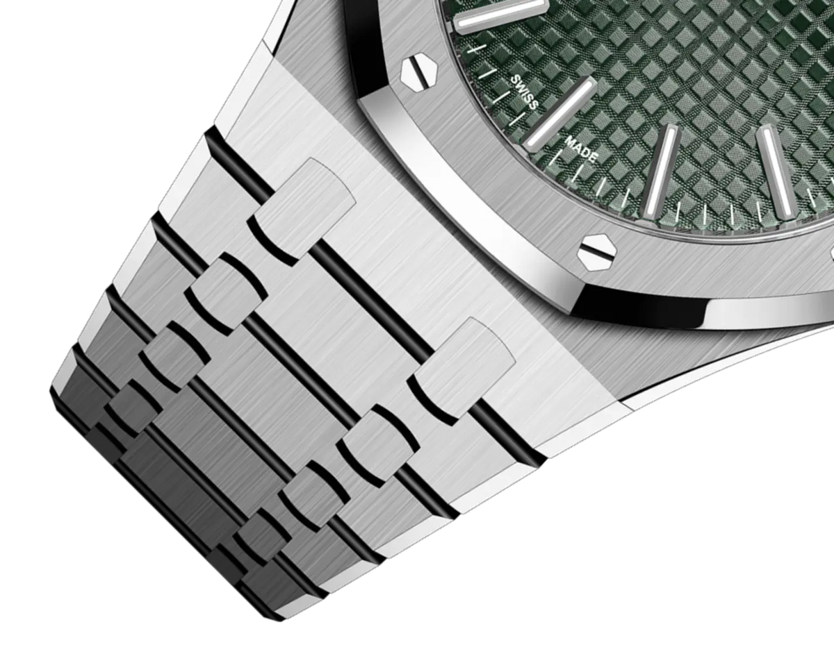 Audemars Piguet Royal Oak Watch 41mm Khaki Green Dial
