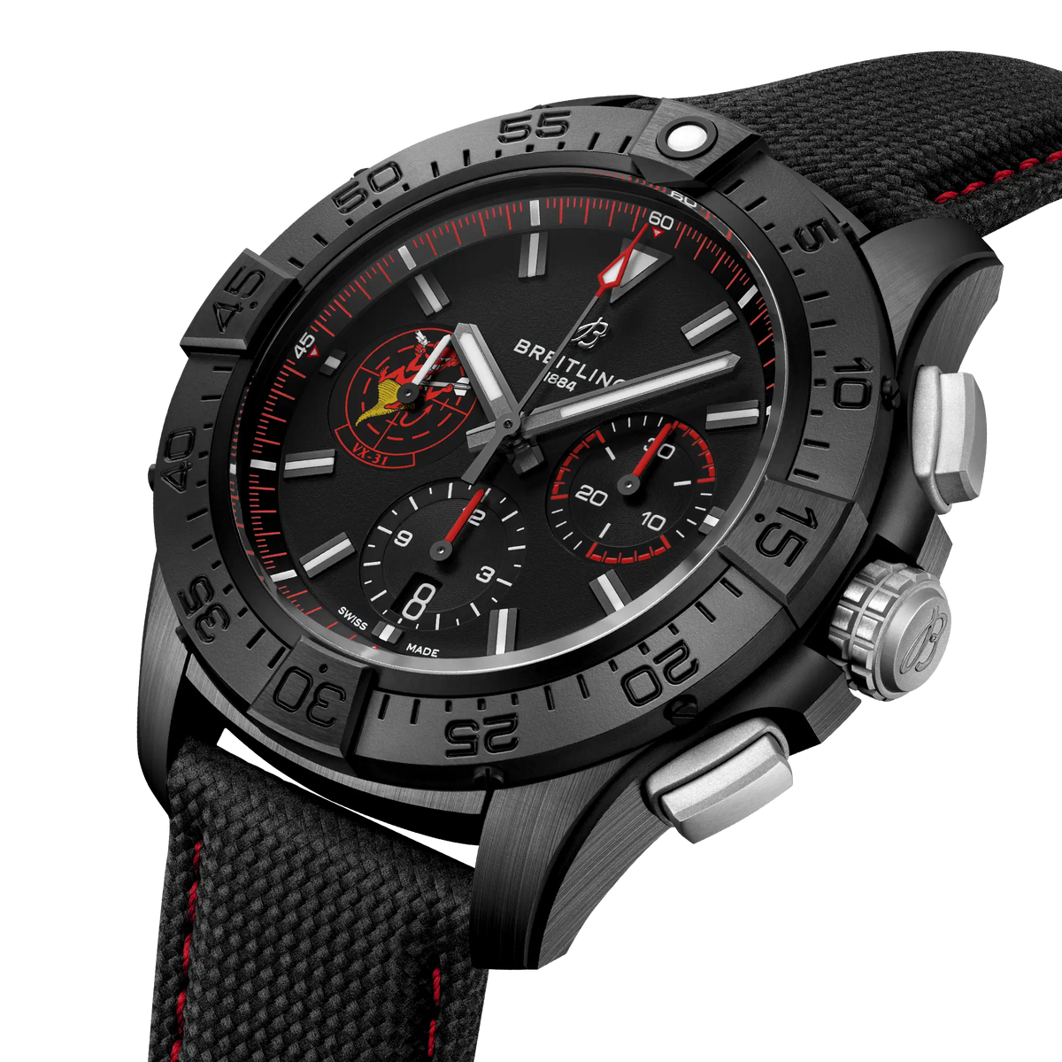 Breitling Avenger B01 Chronograph Watch 44mm SB01473A1B1X1