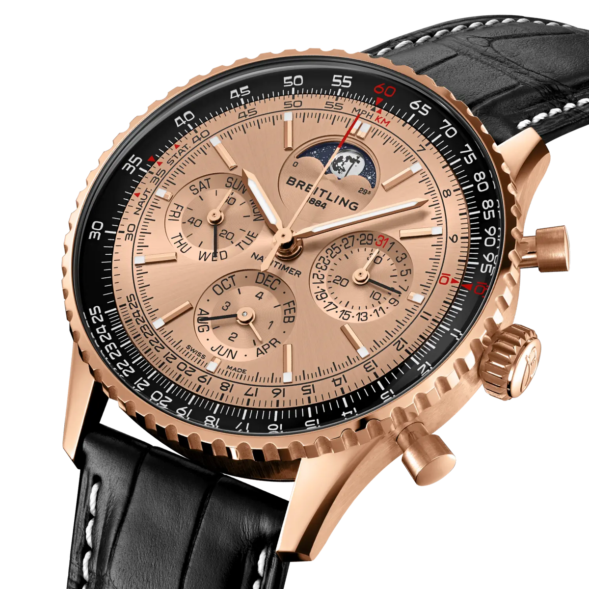 Breitling Navitimer B19 Chronograph Watch 43mm RB19101A1H1P1