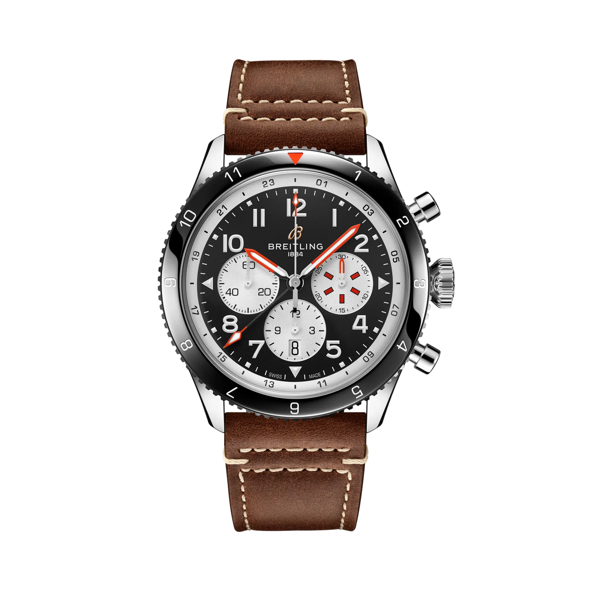Breitling Super AVI B04 Chronograph GMT Watch 46mm YB04451A1B1X1