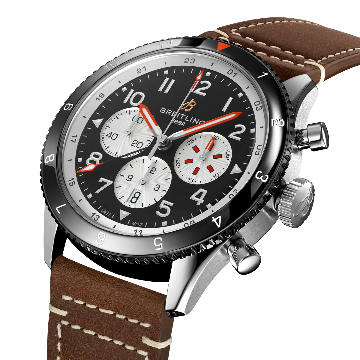 Breitling Super AVI B04 Chronograph GMT Watch 46mm YB04451A1B1X1