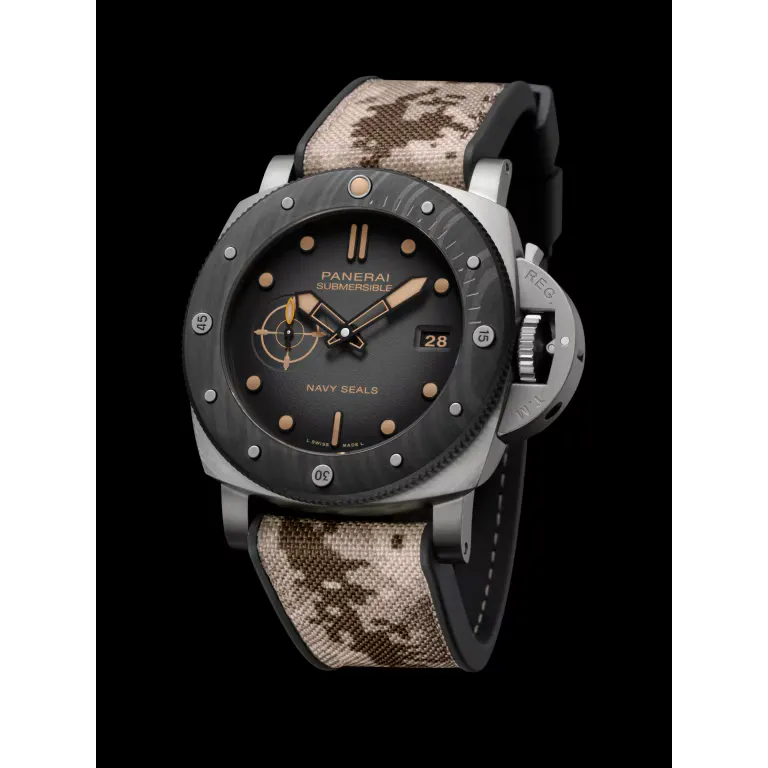 Panerai Submersible Navy SEALs Titanio Watch 47mm PAM01669