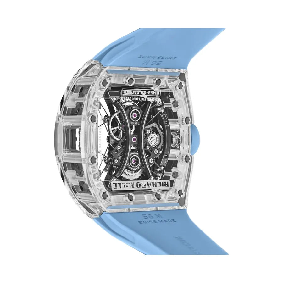 Richard Mille Tourbillon Sapphire Watch 44.5mm RM 53-02