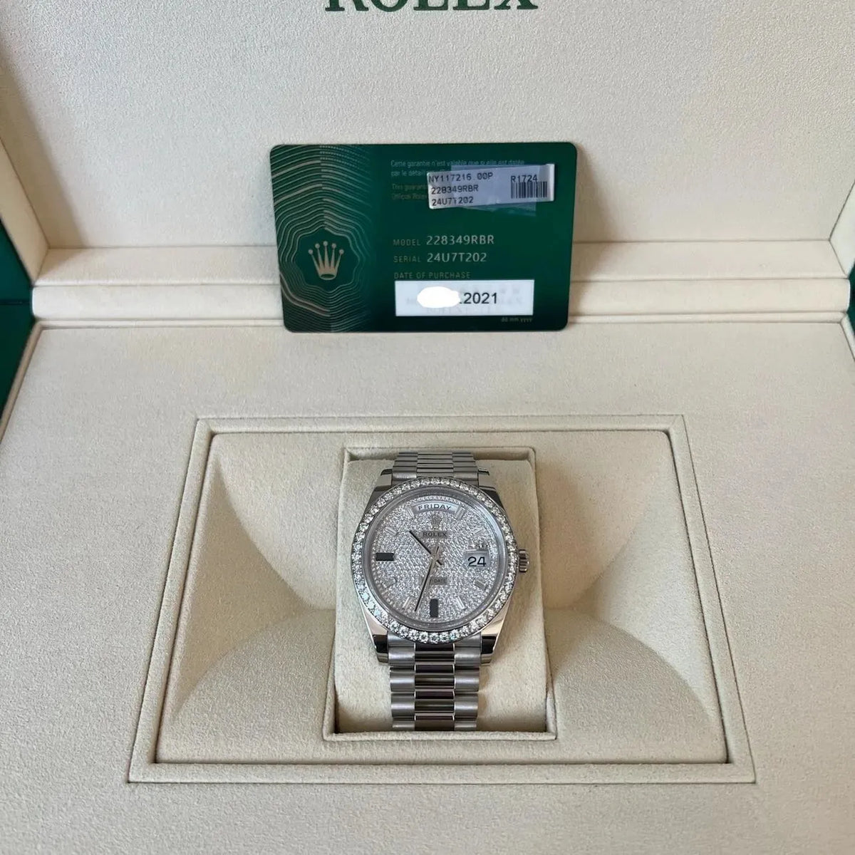 Rolex Day-Date Watch 40mm 228349RBR-0036