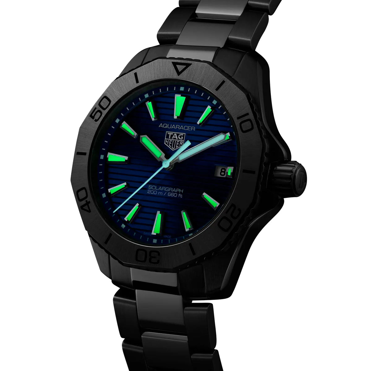 TAG Heuer Aquaracer Professional 200 Solargraph Watch 40mm WBP1113.BA0000
