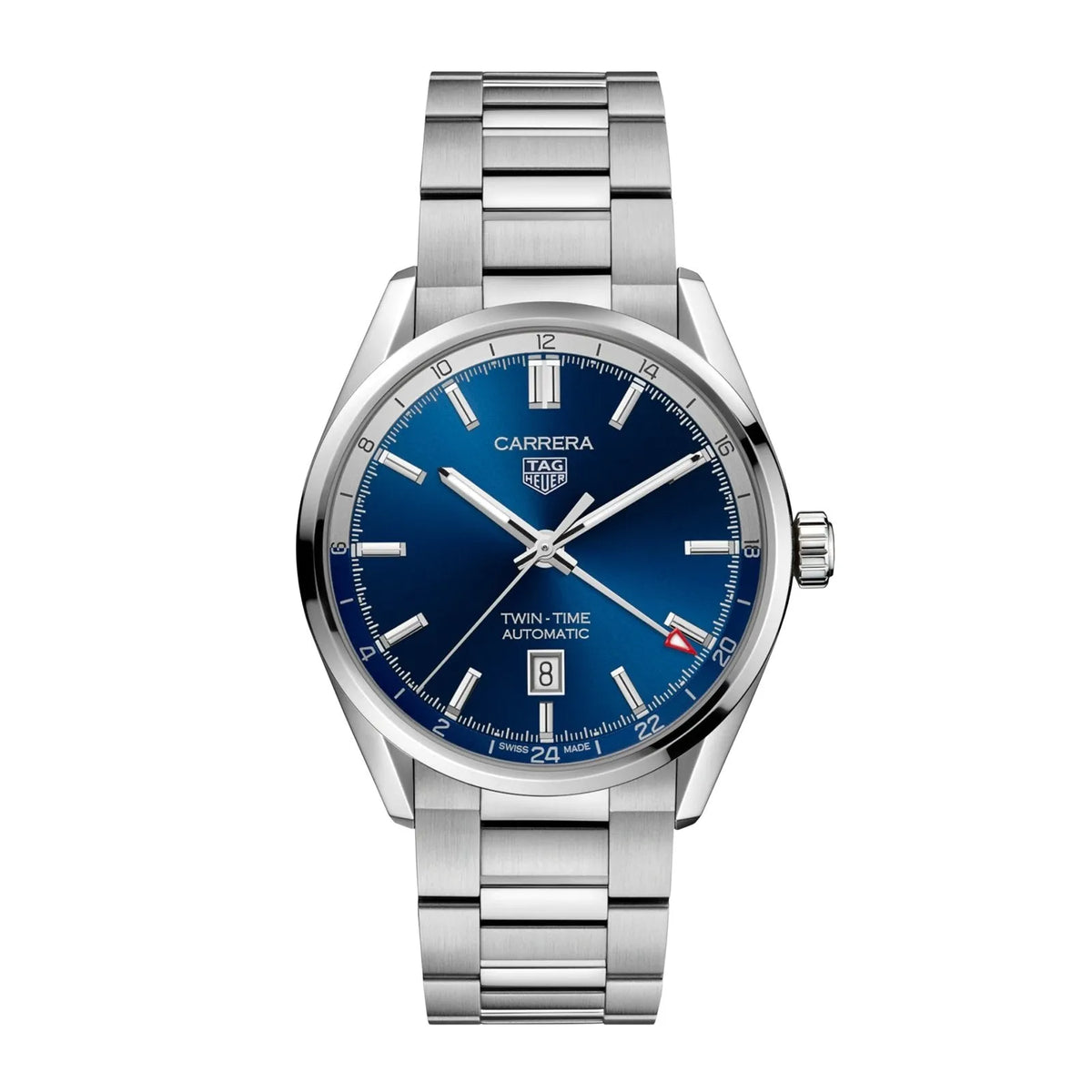 TAG Heuer Carrera Calibre 7 Twin Time Watch 41mm