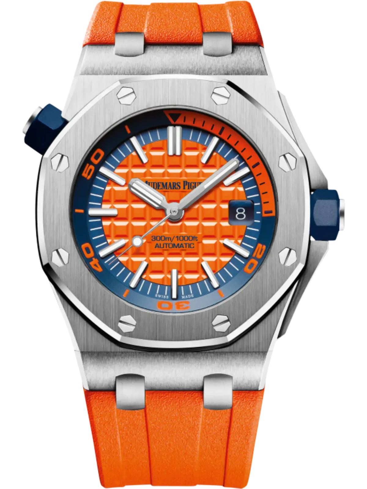 Audemars Piguet Offshore Diver Orange Dial Watch 42mm 15710ST.OO.A070CA.01