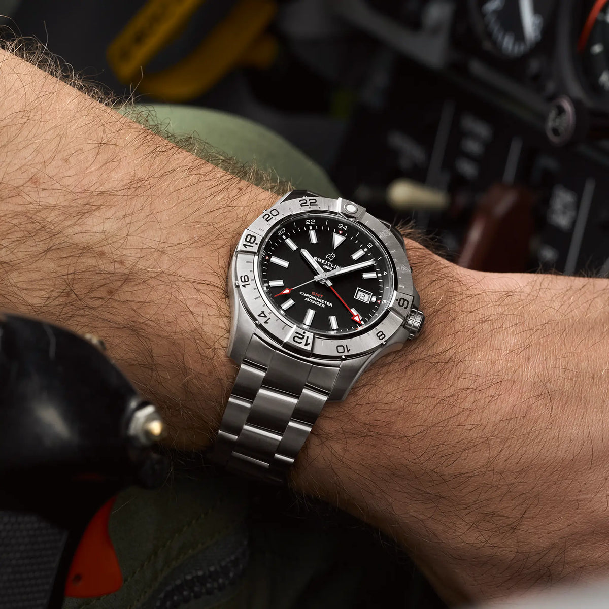 Breitling Avenger Automatic GMT Watch 44mm A32320101B1A1