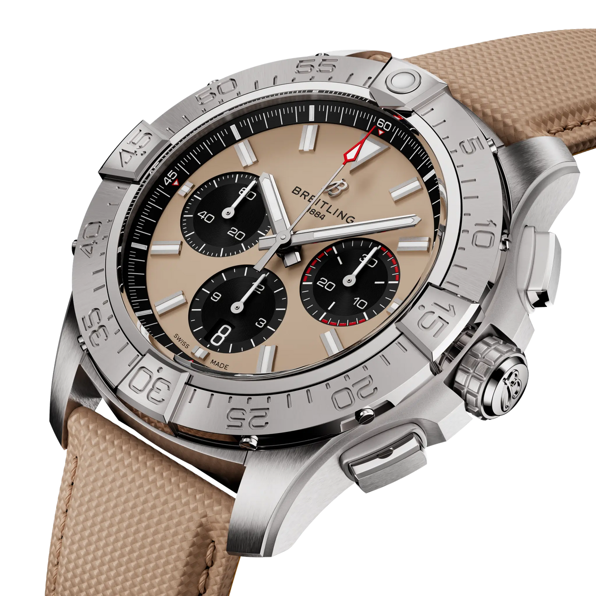 Breitling Avenger B01 Chronograph Watch 44mm AB0147101A1X1