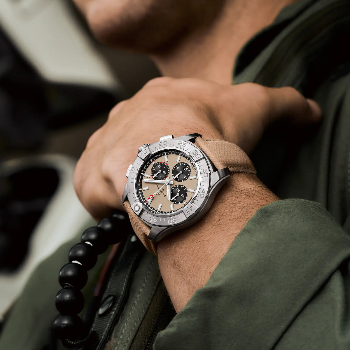 Breitling Avenger B01 Chronograph Watch 44mm AB0147101A1X1