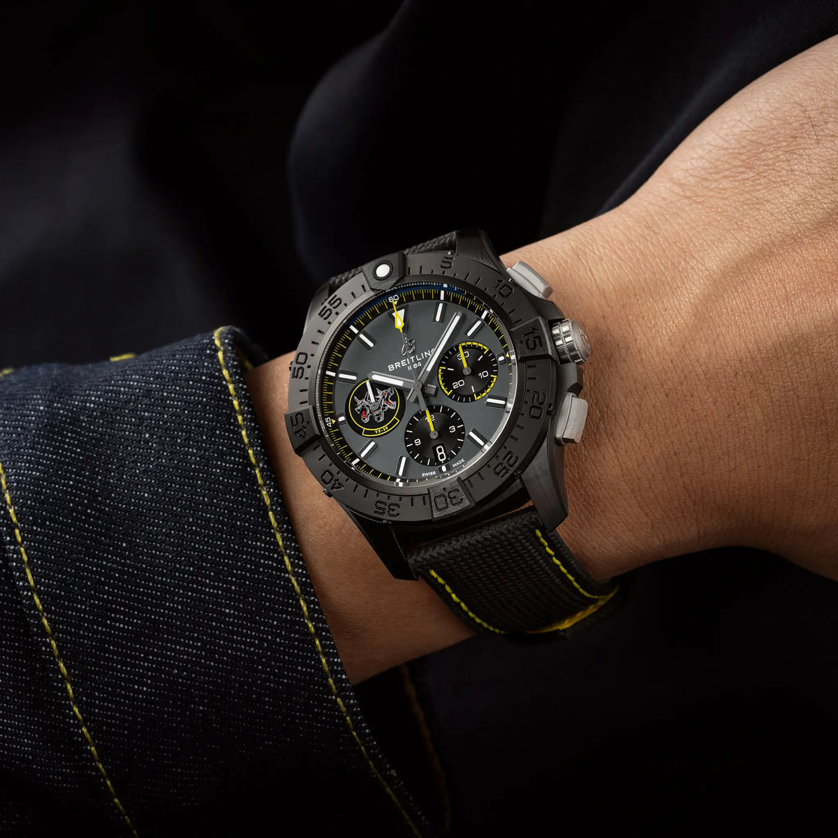 Breitling Avenger B01 Chronograph Watch 44mm SB01472A1B1X1