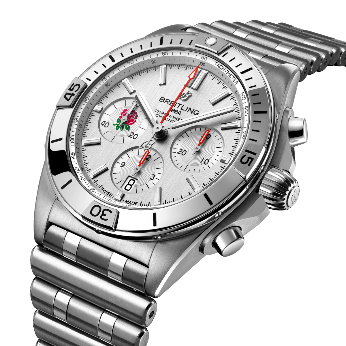 Breitling Chronomat B01 Six Nations England Watch 42mm AB0134A71A1A1