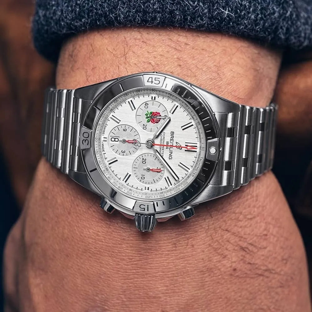 Breitling Chronomat B01 Six Nations England Watch 42mm AB0134A71A1A1