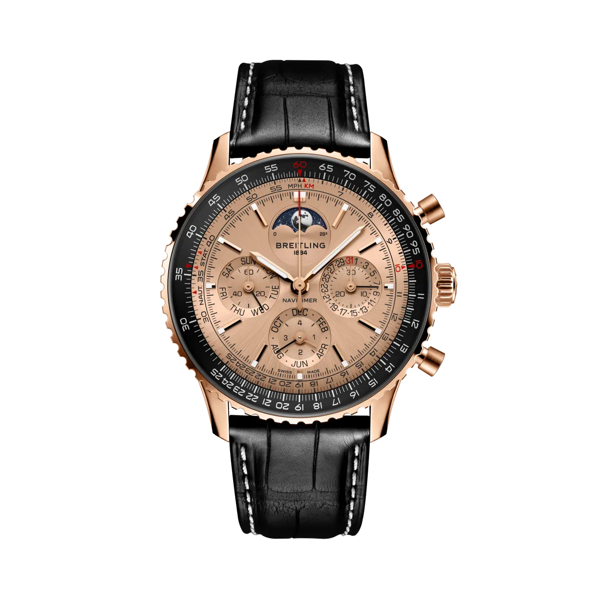 Breitling Navitimer B19 Chronograph Watch 43mm RB19101A1H1P1