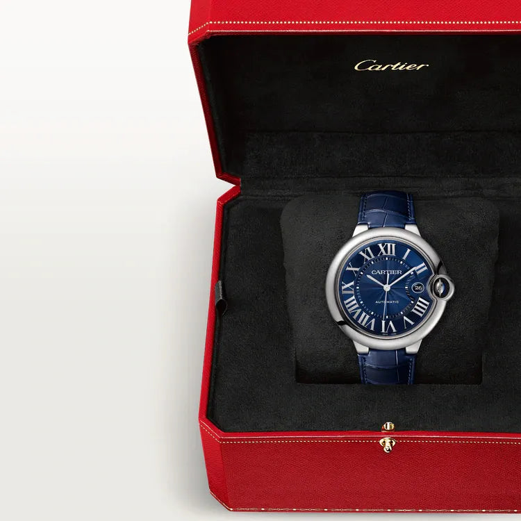 Cartier Ballon Bleu Blue Dial Watch 42mm