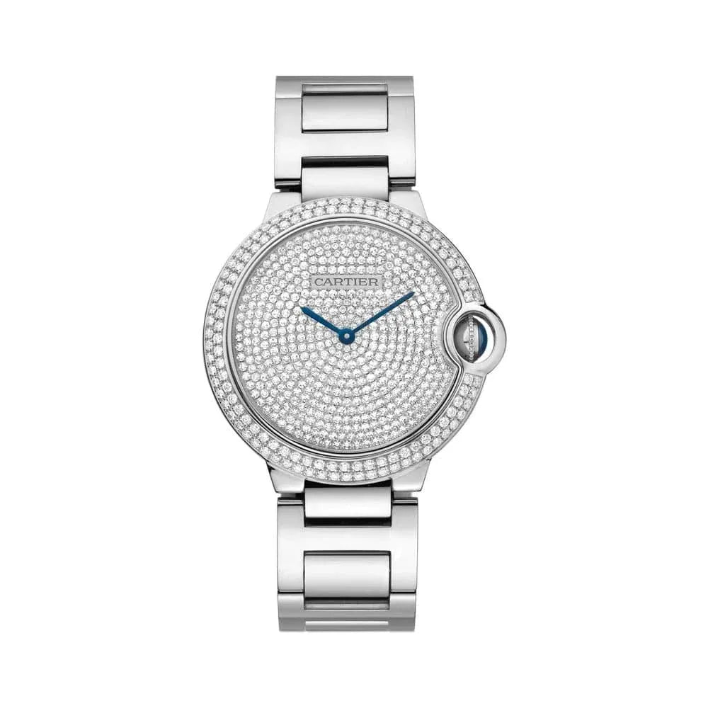 Cartier Ballon Bleu Diamond Dial Watch 36mm