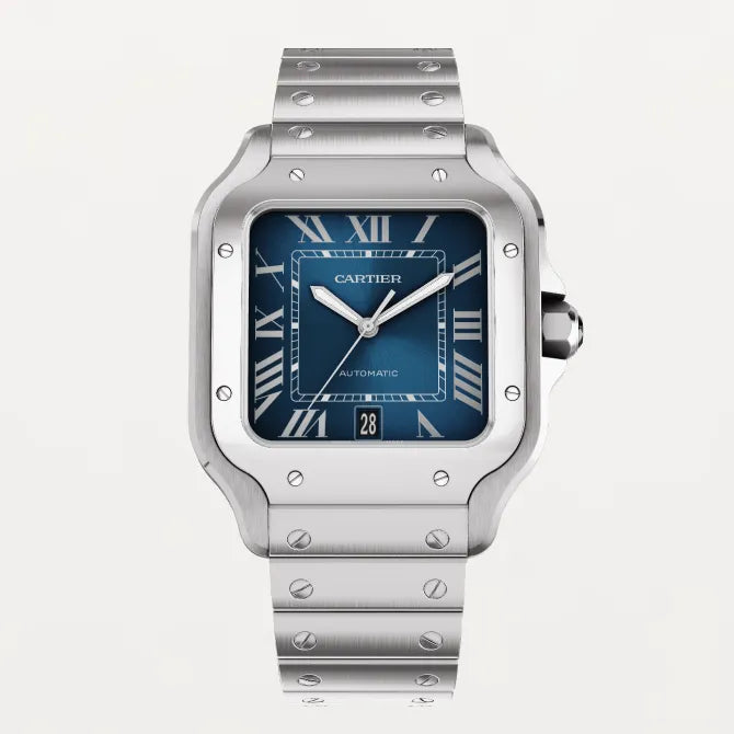Cartier Santos Blue Watch 39.8mm