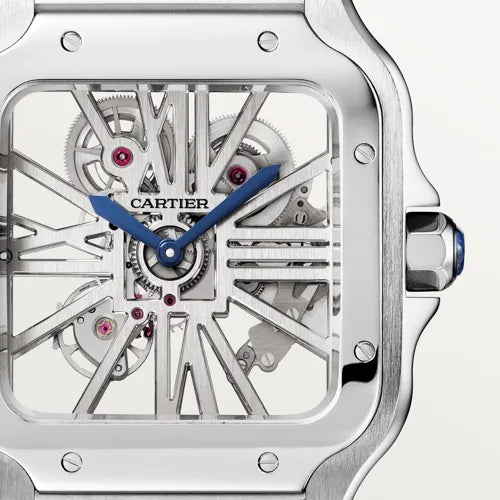 Cartier Santos Skeleton Watch Set