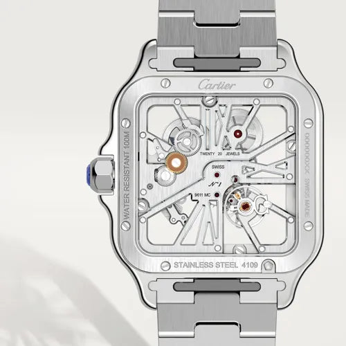 Cartier Santos Skeleton Watch Set
