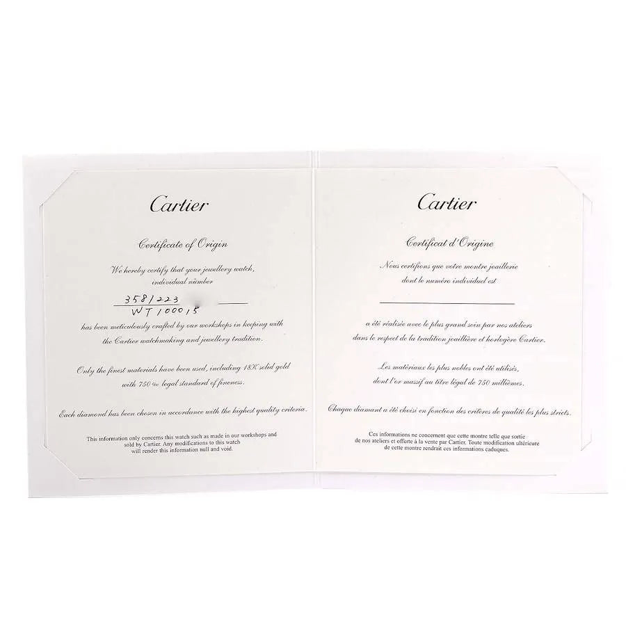 Cartier Tank Anglaise Watch 30.2mm