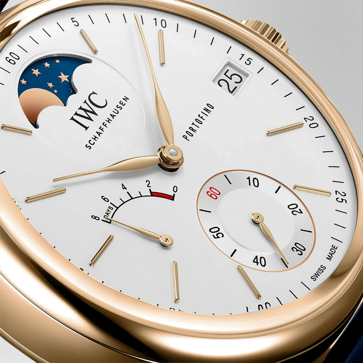 IWC Portofino Hand-Wound Moon Phase Watch 45mm IW516409