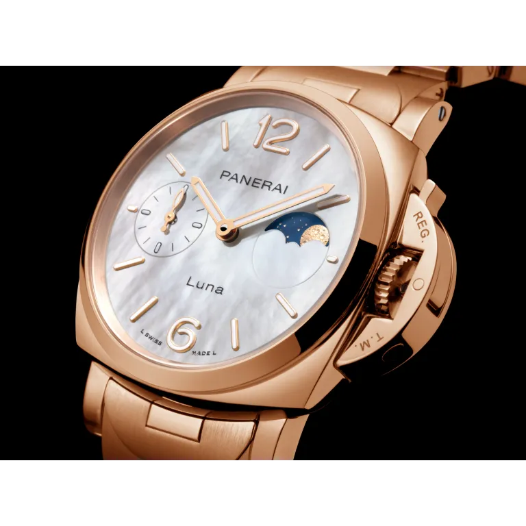 Panerai Luminor Due Luna TuttoOro Watch 38mm PAM01504