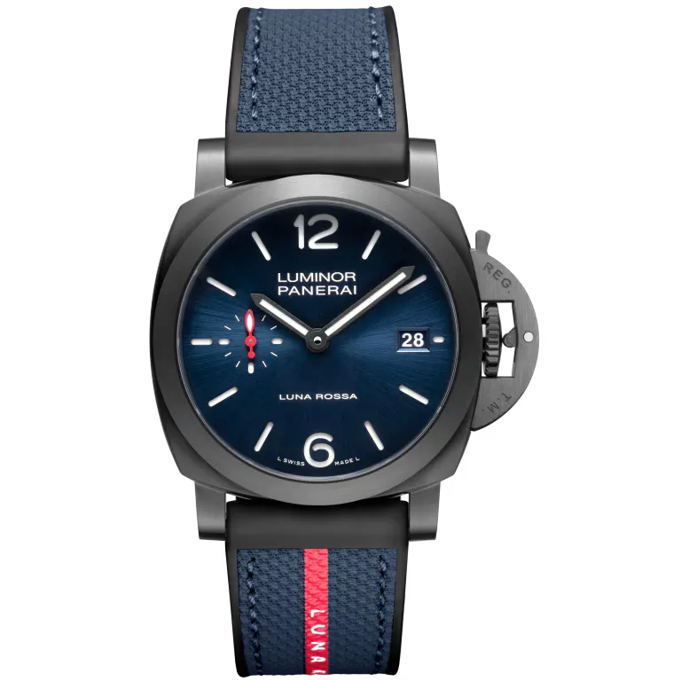 Panerai Luminor Quaranta Steel DLC Luna Rossa Watch 40mm PAM01408