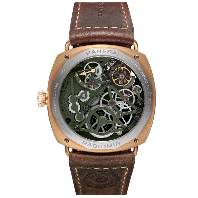Panerai Radiomir Tourbillon GMT Bronzo Watch 45mm PAM01284