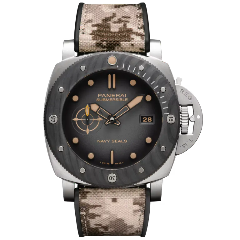 Panerai Submersible Navy SEALs Titanio Watch 47mm PAM01669