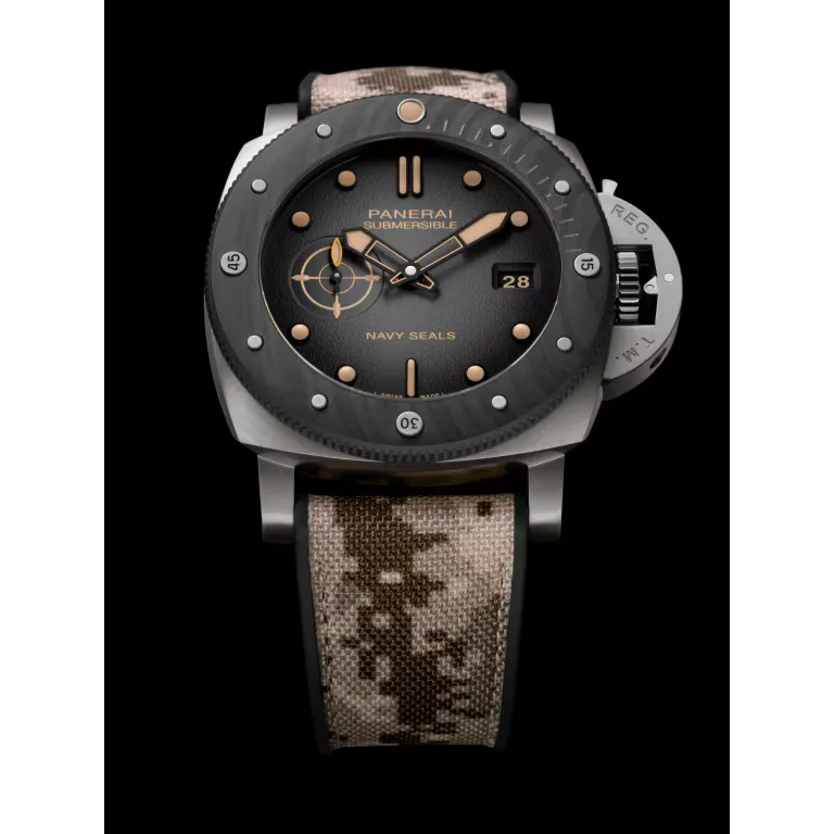 Panerai Submersible Navy SEALs Titanio Watch 47mm PAM01669