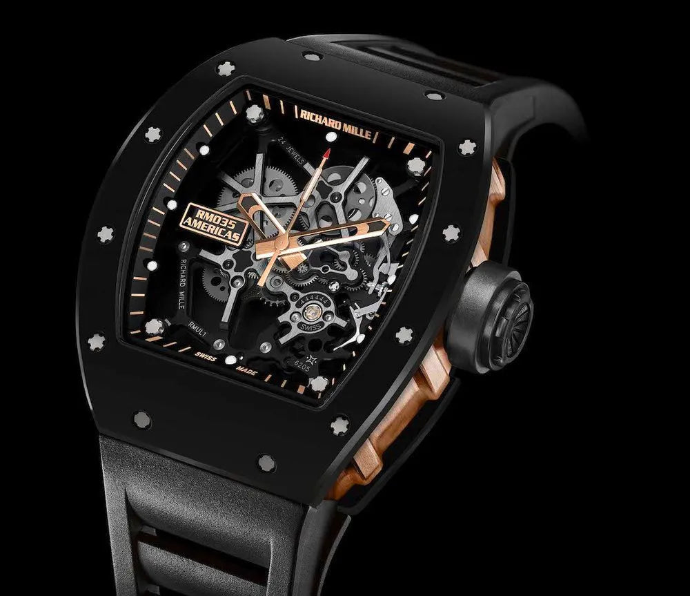 Richard Mille RM 035 Black Toro Watch 48mm