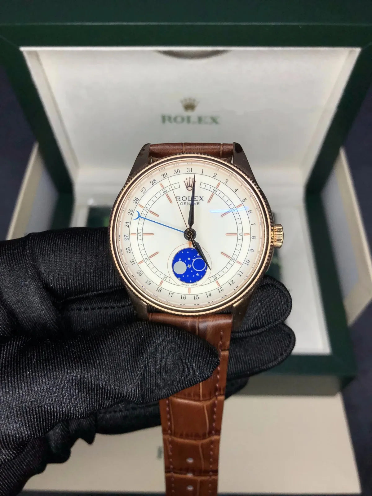 Rolex Cellini Moonphase Watch 39mm M50535-0002