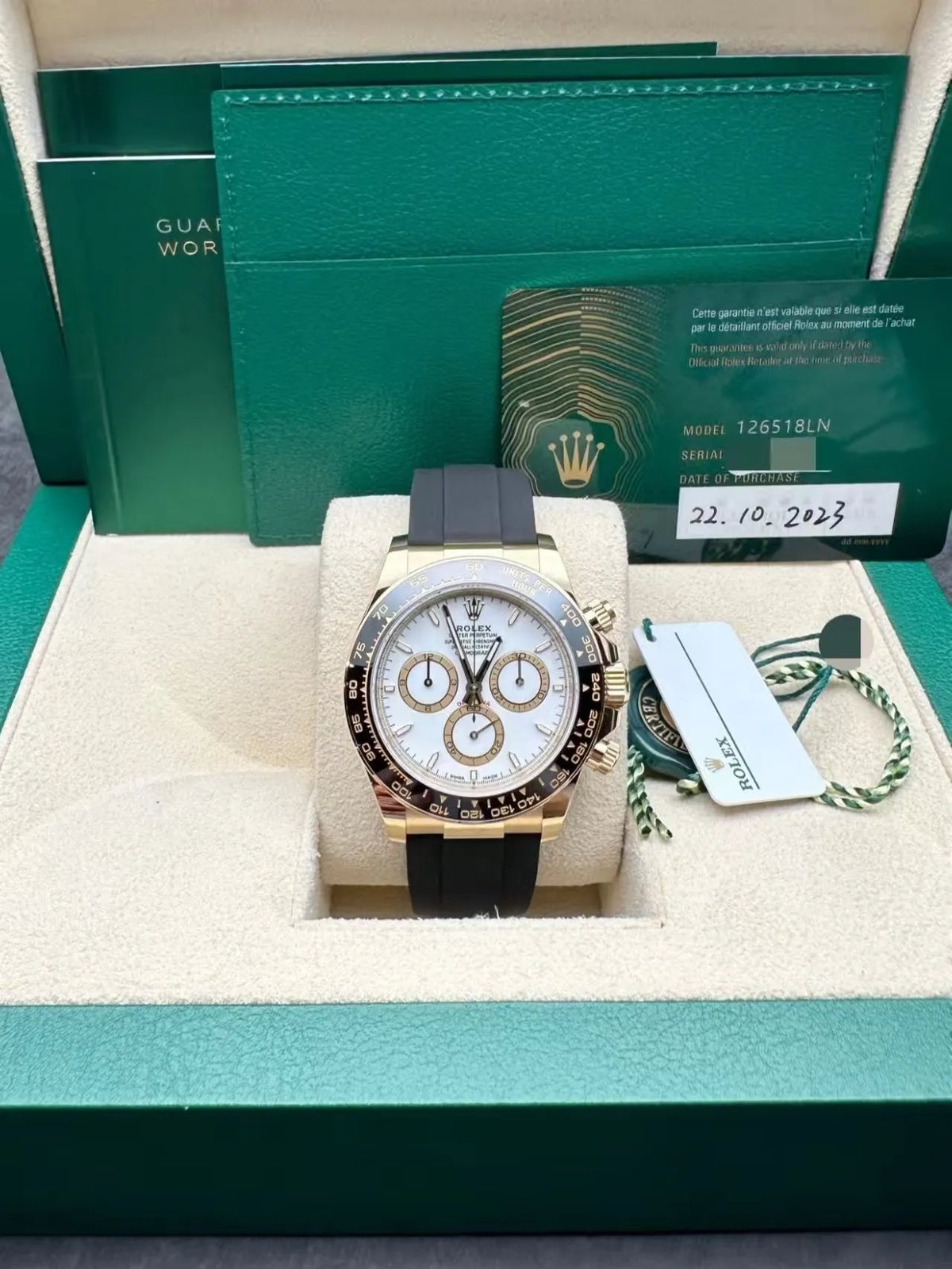 Rolex Cosmograph Daytona Watch 40mm m126518ln-0002