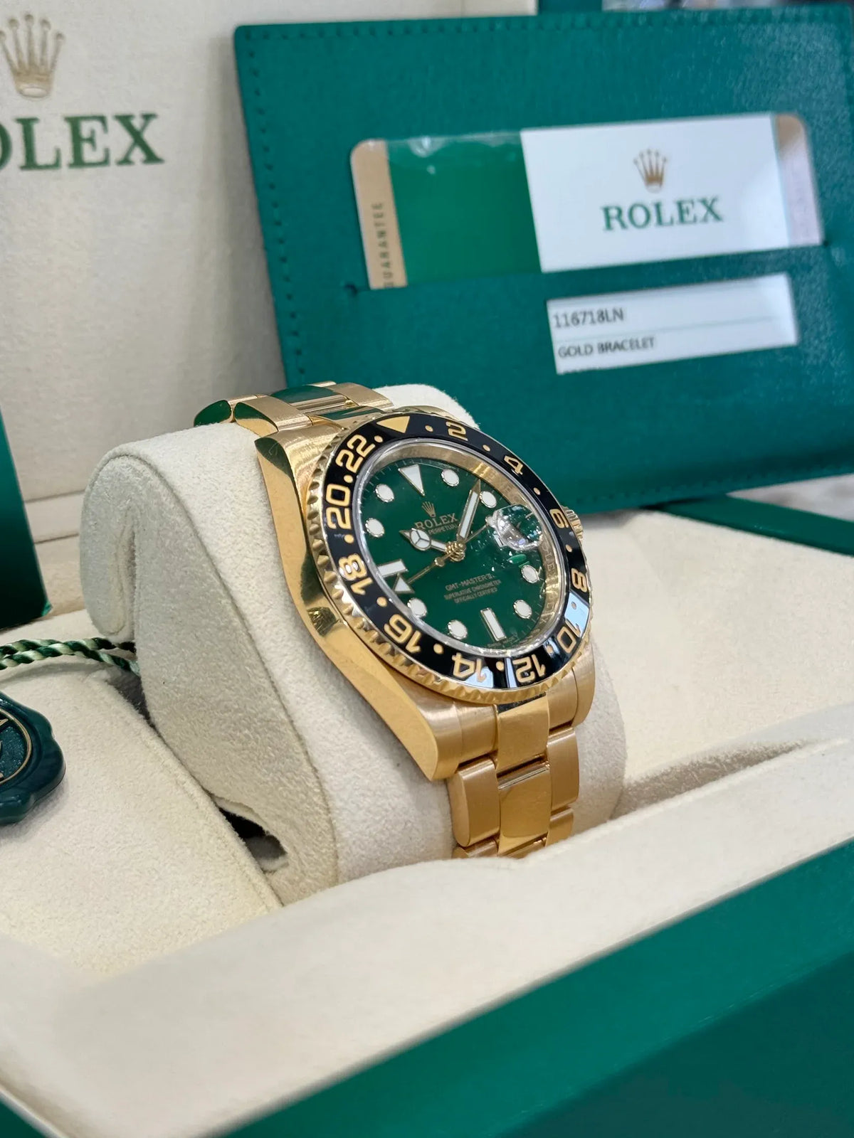 Rolex GMT Master II Watch 40mm 116718GSO