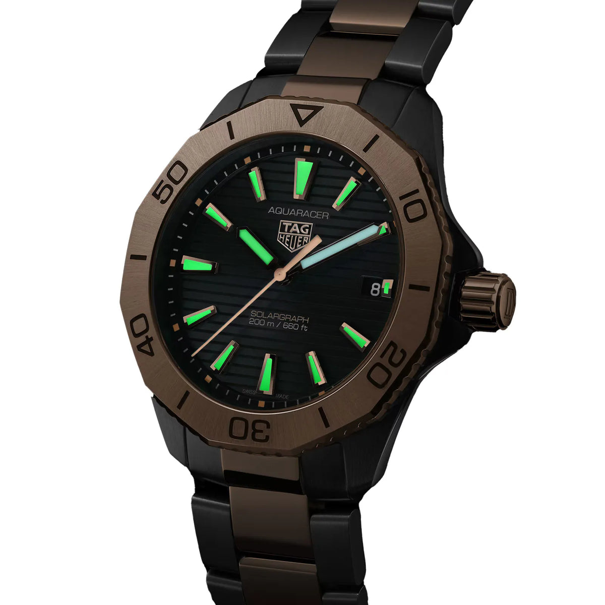 TAG Heuer Aquaracer Professional 200 Solargraph Watch 40mm WBP1121.BB0003